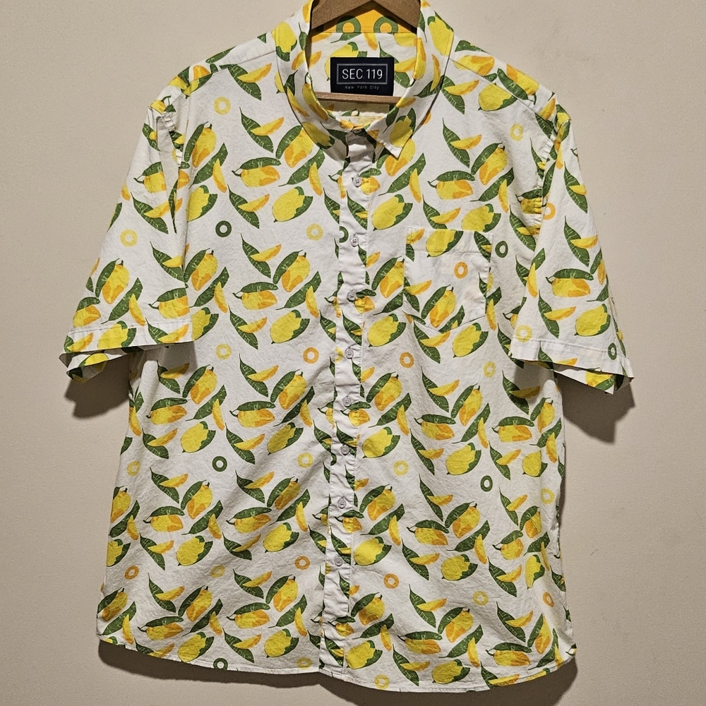 Sec 119 Phish Mango Donut Short Sleeve Button Down Shirt - Size 3XL
